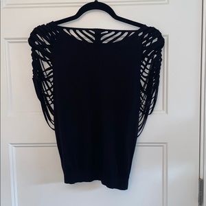 Women’s Armani Exchange black strap top size XS.